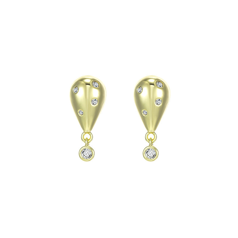 Wholesale 14k Gold Synthetic Gemstone Alloy Earrings